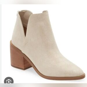 New BP Brynne Women's Ankle Boots Bootie Ivory Croco size 9.5